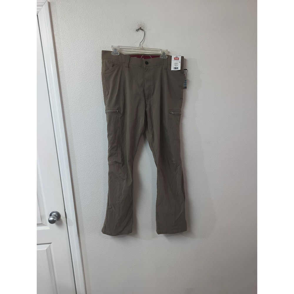 Wrangler Outdoor Straight Fit Cargo Pants Falcon Brown 36x30 10NW788FR NWT